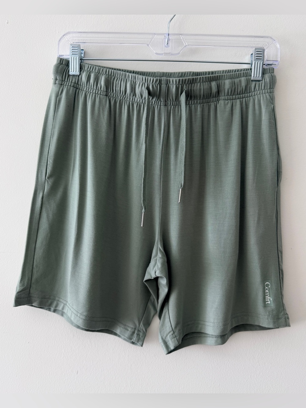 Comfrt Athletic Lounge Shorts Sage/Olive Green Small Men’s Lightweight Sleepwear